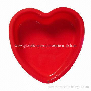 Silicone mini bakeware, heart, sized 12.5x13x3cm